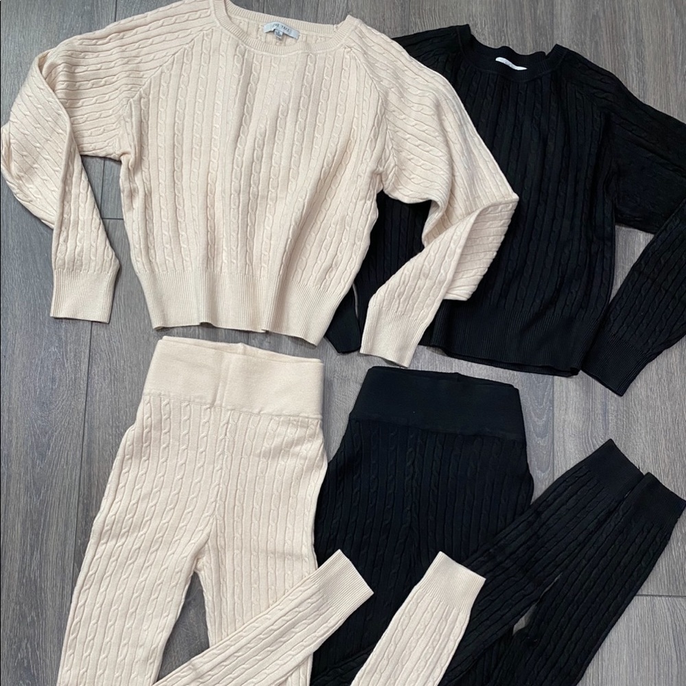 One Sweater set, one pant and one sweater